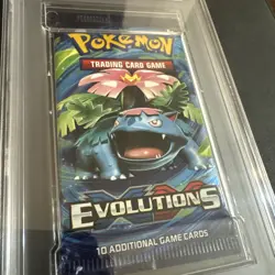 2016 Pokemon Evolutions PSA 9 MINT Graded Venusaur Sealed Booster Pack - Image 3