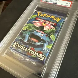 2016 Pokemon Evolutions PSA 9 MINT Graded Venusaur Sealed Booster Pack - Image 4