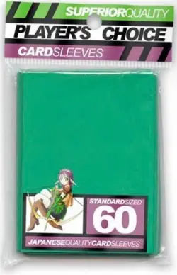 Yu-Gi-Oh! Size Player's Choice Green card Sleeves 60ct - Image 1