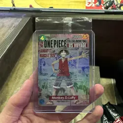 One Piece Monkey.D.Luffy US College Basketball Promo Card IN HAND SHIPS TODAY! - Image 1
