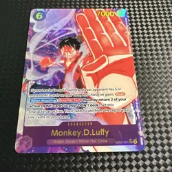 ONE PIECE Monkey D Luffy Alt Art EB02-061 SEC Anime 25th Collection English - Image 1