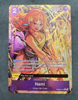 One Piece Premium Booster The Best Vol. 2 Nami Alternate Art PRB02-012 R* NM - Image 2