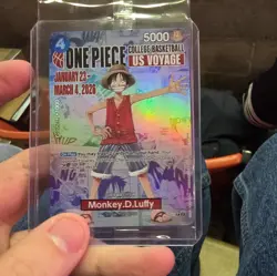 One Piece Monkey.D.Luffy US College Basketball Promo Card IN HAND SHIPS TODAY! - Image 2