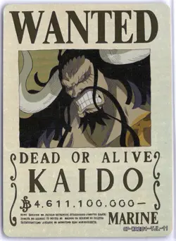 BOX HIT WANTED POSTER!!! ONE PIECE Kaido Holo - Image 1