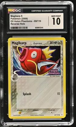 CGC 10 Magikarp EX Holon Phantoms 69/110 Reverse Holo Stamped Pokemon Card - Image 1