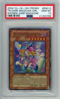 YUGIOH PSA 10 2006 Toon Dark Magician Girl JUMP-EN010 Ultra Rare Promo Card - Image 1