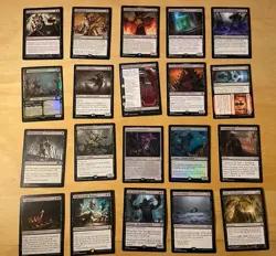 Magic The Gathering Lot Of 20 Black Cards Including Rares and Mythics NM - Image 1
