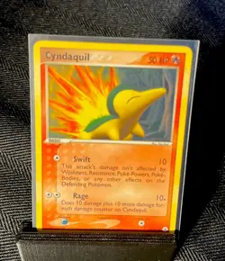 Cyndaquil 59/101 Hidden Legends Regular 2004 Pokemon Card - Image 1
