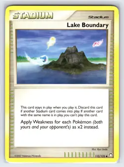 Lake Boundary 112/123 D&P Mysterious Treasures Pokemon Card Uncommon - Vlp - Image 1