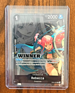 Rebecca WINNER Pack 2025 Vol. 2 OP04-092 One Piece Promotion Cards Foil NM Promo - Image 2