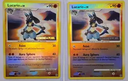 Lucario Reverse Holo Lot of 2 Cards Diamond & Pearl 6/130 2007 Pokemon TCG - Image 1