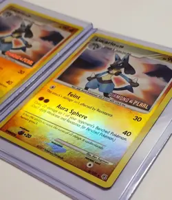 Lucario Reverse Holo Lot of 2 Cards Diamond & Pearl 6/130 2007 Pokemon TCG - Image 3