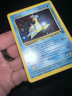 Pokemon Lapras 10/62 Fossil Holo! Pokemon Card! Vintage! WOTC NM - Image 3
