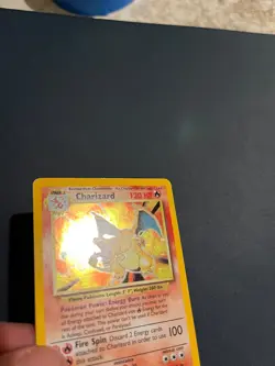 Charizard Base Set Unlimited Holo 4/102 - LP/MP - Authentic Pokemon Card - Image 3