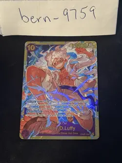 Monkey.D.Luffy OP05-119 SEC - One Piece TCG - English Card Near-Mint PEN SYMBOL - Image 1