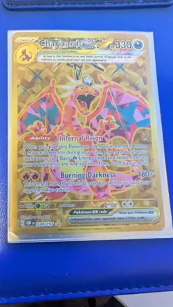 Pokemon TCG Charizard EX Obsidian Flames Holo Hyper Rare Card 228/197 LP - Image 1
