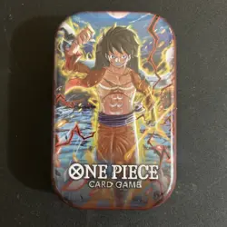 One Piece Card Game Tin Pack Vol. 1 Monkey D. Luffy Sealed New Bandai English! - Image 1