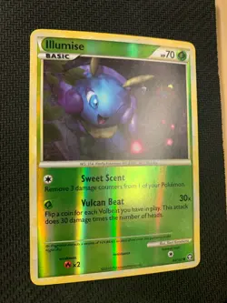 Illumise 64/102 Reverse Holo Pokemon Card - HGSS Triumphant set - 2010 - LP - Image 2