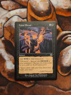 Cabal Ritual Torment TOR MTG Magic the Gathering *Bends in card* - Image 1