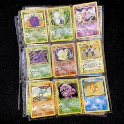 Old Pokemon Cards Mix VINTAGE Rare Collection binder Pages Holo WOTC Mixed TCG - Image 1