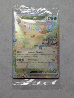 Pokemon TCG Leafeon EX Card 006/131 Stamped Prismatic Evolutions SEALED - Image 1