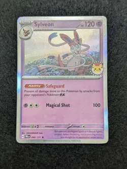 2025 Pokemon Day Stamped Sylveon 040/131 Holo Foil Exclusive Promo Card-NM/M - Image 1