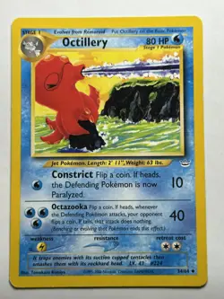 Octillery Neo Revelation 34/64 MP-LP Pokemon Card - Image 1