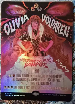 Olivia Voldaren (Showcase Poster) Innistrad Remastered, Foil, MTG,#490 - Image 1