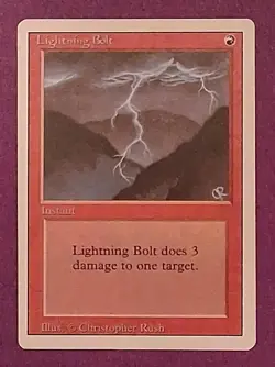 MTG Lightning Bolt Revised Edition Regular NM PreModern Pauper Staple - Image 1