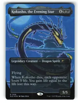 Kokusho, The Evening Star #1528 Rainbow Foil NM Secret Lair Devastation Dragons - Image 3