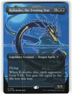 Kokusho, The Evening Star #1528 Rainbow Foil NM Secret Lair Devastation Dragons - Image 5