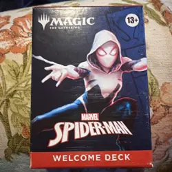 SDCC 2025 HASBRO MAGIC THE GATHERING SPIDER-MAN WELCOME DECK RED GWEN STACY - Image 1