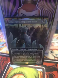 Light-Paws, Emperor's Voice 1877 NM Rainbow Foil MTG Secret Lair Mitsuhiro Arita - Image 1