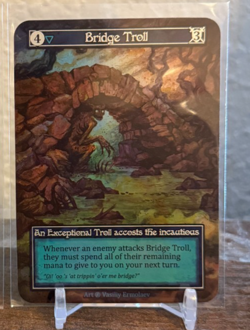 Sorcery Contested Realms - Beta - Bridge Troll Foil NM - Image 1