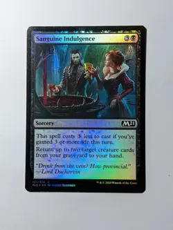 FOIL MTG Sanguine Indulgence Core Set 2021 121/274 Regular Common - Image 1