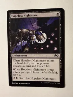 x1 Hopeless Nightmare WOE MTG 95 COMMON M/NM 1x - Image 1