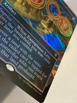 MTG Extraplanar Lens *BORDERLESS FOIL* Commander Masters 0656 NM Mythic - Image 3