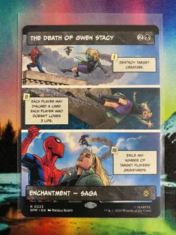 MTG Spiderman THE DEATH OF GWEN STACY R0223 BORDERLESS FREE SHIPPING!! - Image 1