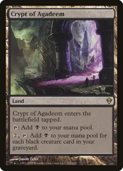 Magic The Gathering MTG CRYPT OF AGADEEM Zendikar NM Near Mint - Image 1