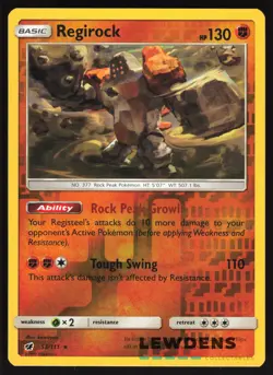 Regirock - 53/111 - Reverse Holo Rare - Crimson Invasion - Pokemon Card - Image 1