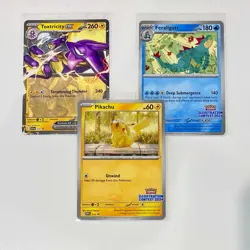 Pokemon TCG Illustration Contest 2024 Promo SVP213/214/215 Feraligatr Pikachu - Image 1