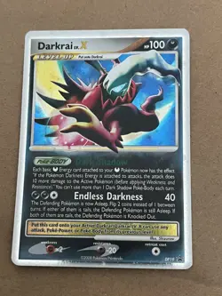 Pokemon TCG Darkrai LV.X DP19 Diamond & Pearl Promo Holo Black Star 100 LP/NM - Image 1