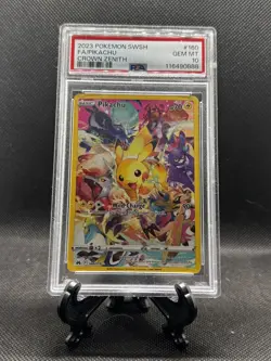 2023 Pokemon SWSH FA/Pikachu Crown Zenith 160/159 PSA 10 - Image 1
