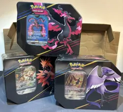 Pokemon TCG: Sword & Shield - Crown Zenith Tin Set of 3 - Factory Sealed - Image 1