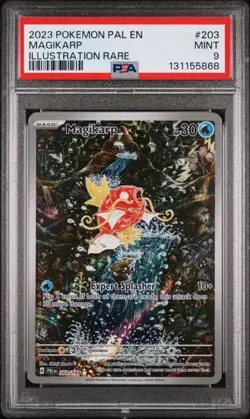 2023 POKEMON PAL EN MAGIKARP ILLUSTRATION RARE PSA #203 MINT PSA 9 - Image 1