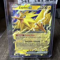 Pokemon TCG Zapdos ex 145/165 SV: Scarlet and Violet 151 Double Rare Holo NM - Image 1