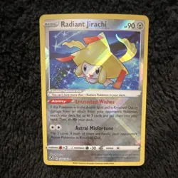 Pokemon Radiant Jirachi Holo Radiant Rare 120/195 Silver Tempest English - Image 1