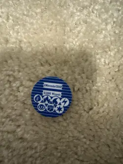 Wizards of the Coast Pokemon TCG Meowth Flip Coin Blue White Collectible 2000 - Image 2