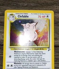 Pokemon Base Set 2 Clefable 5/130 Holo Rare NM - Image 4