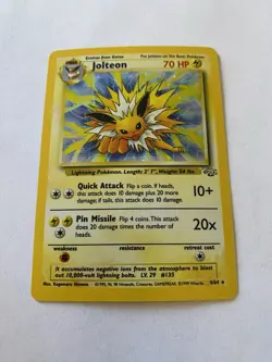 1999 Pokemon Jungle Jolteon Holo Rare 4/64 NM-NMMT - Image 3